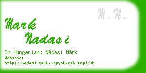 mark nadasi business card